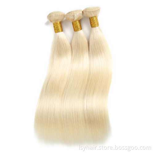 100% Full Cuticle Aligned High Quality 100 Human Hair Double Drawn Brazilian Hair extensions 613 human hair